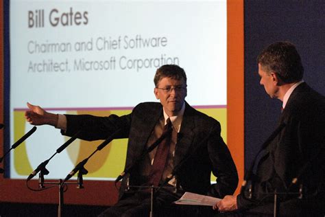 Bill Gates delivering keynote speech