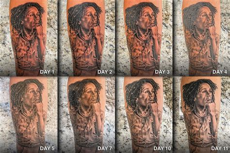 how-long-for-tattoo-to-heal-completely tattoo healing stages