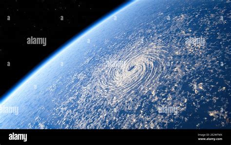 tropical storm formation satellite view