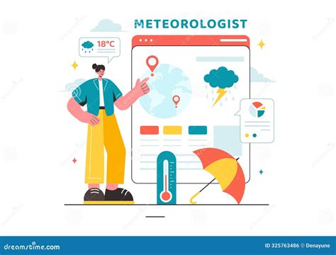 meteorologist analyzing weather forecast