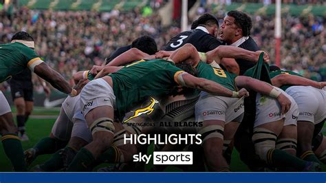 New Zealand South Africa rugby match