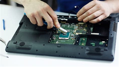 assembling laptop components