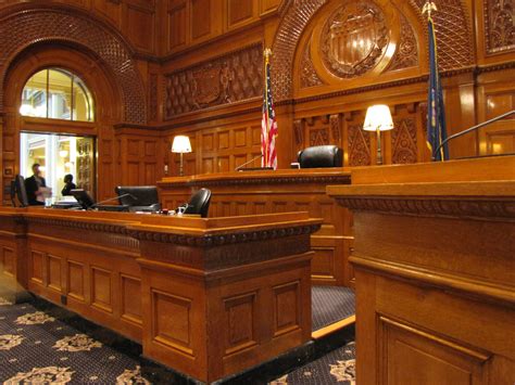 criminal lawyer in courtroom