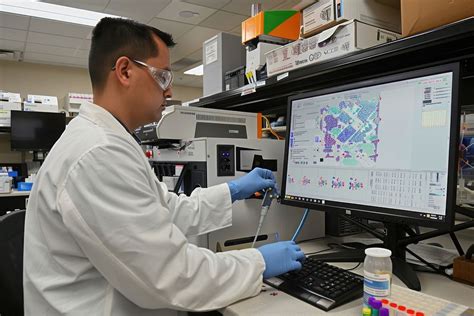 scientist analyzing air quality data