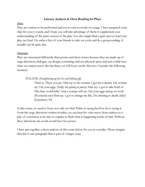 how-long-to-become-good-at-analyzing-terry-coles-plays literary analysis of plays
