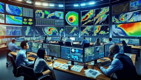 person analyzing weather radar