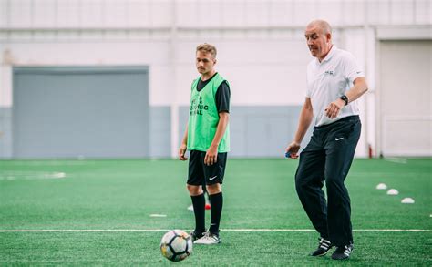 professional soccer coach training team