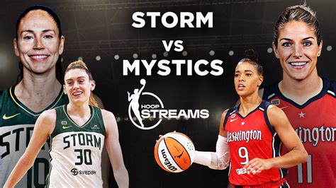 WNBA basketball game Seattle Storm vs Washington Mystics