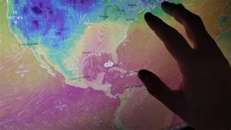 meteorologist analyzing weather radar