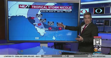 meteorologist tracking tropical storm