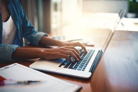 person researching on computer