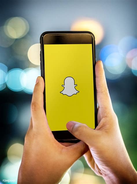 person using Snapchat app