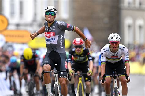 cyclist racing Tour de France stage