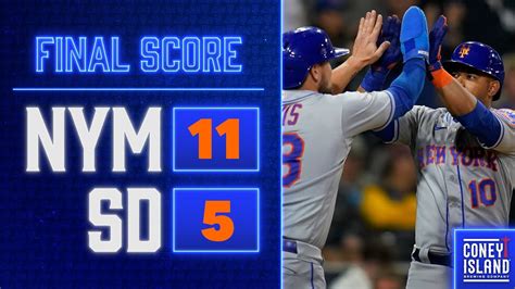 Mets baseball game score update