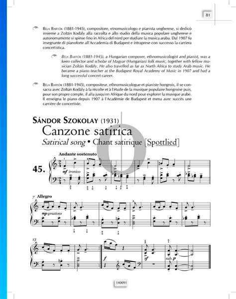 composing satirical music piano