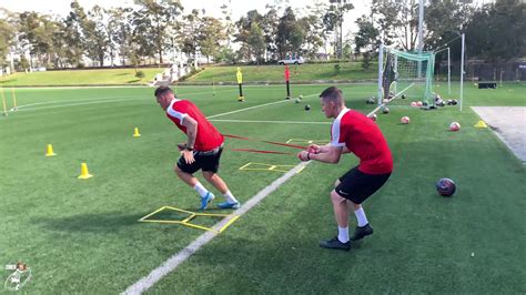 female footballer training drills