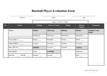 baseball player scouting evaluation