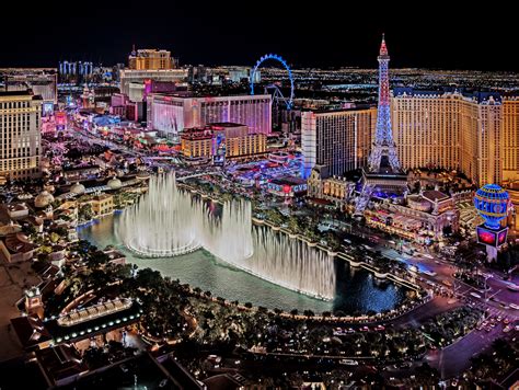 Las Vegas Strip aerial view