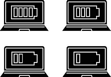 laptop charging with battery indicator