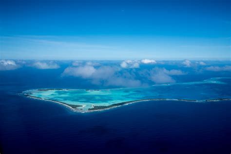 Tuvalu islands aerial view