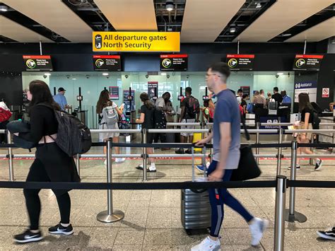 Heathrow Airport security queue