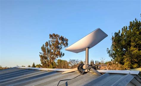 Starlink satellite dish installation