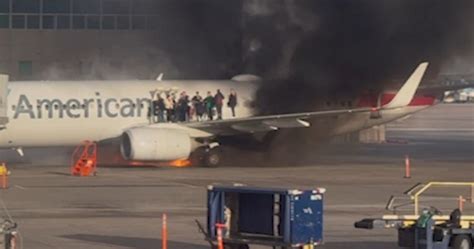 American Airlines fire investigation Denver