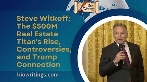 Steve Witkoff real estate business