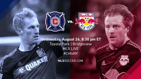 Chicago Fire vs New York Red Bulls soccer match
