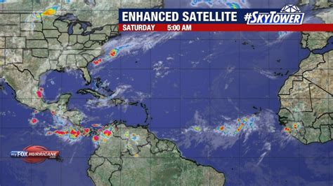 Atlantic hurricane satellite image