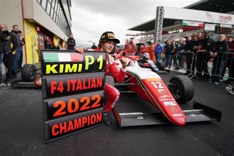 Kimi Antonelli racing Formula 4