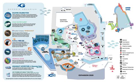 Georgia Aquarium map navigation