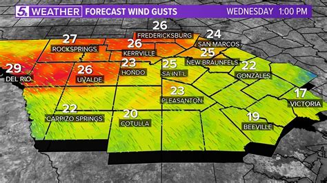 San Antonio weather patterns map