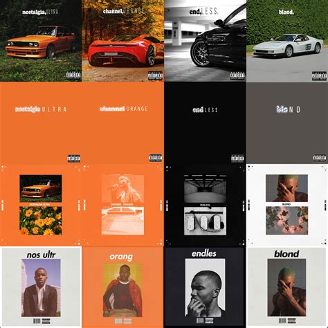 Frank Ocean album covers