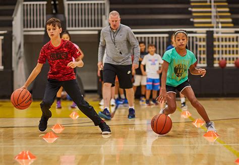 basketball player practicing fundamentals