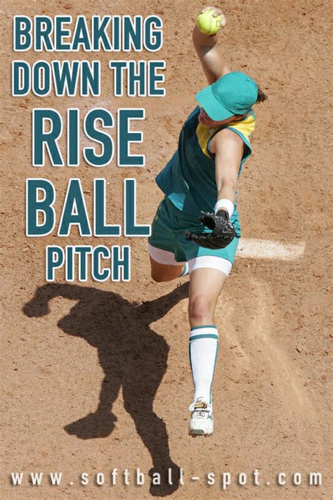 softball pitcher throwing rise ball