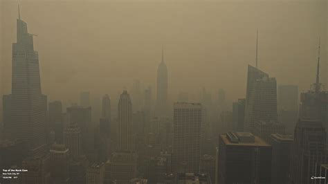 NYC skyline air quality