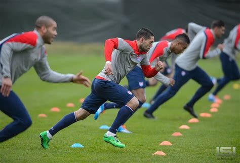 soccer team training for match