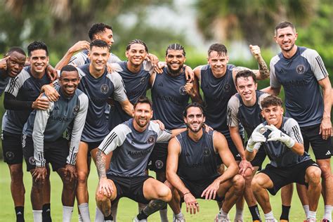 Inter Miami soccer team training