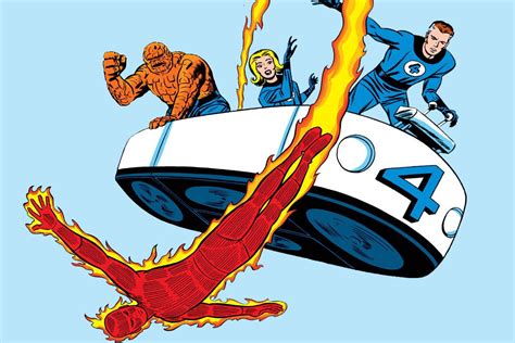reading Fantastic Four comic book