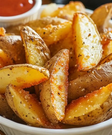 homemade KFC potato wedges cooking
