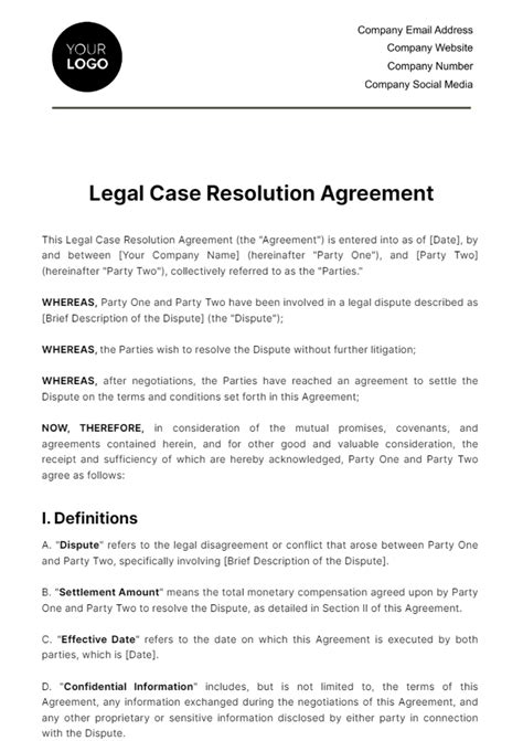 legal case resolution meeting