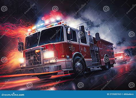 fire truck responding to emergency