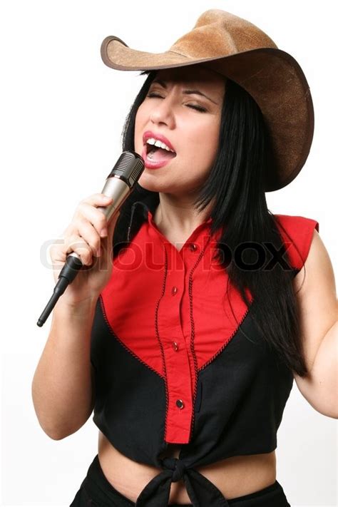 woman singing country music