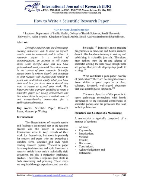 scientist research papers
