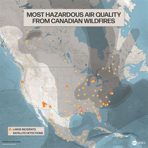 Canada wildfire satellite map