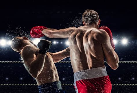 professional boxer training for match