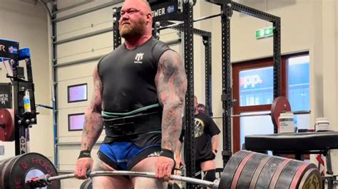 Hafthor Bjornsson strongman training