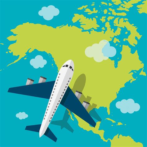 how-long-to-travel-across-america-by-plane airplane flying over America