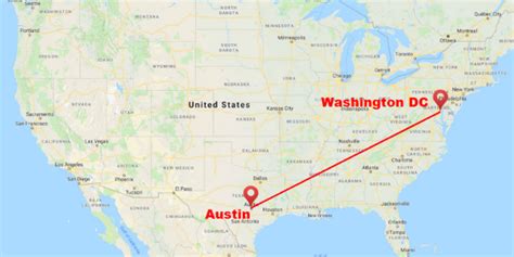 how-long-to-travel-from-austin-to-dc-for-a-game travel from Austin to Washington DC